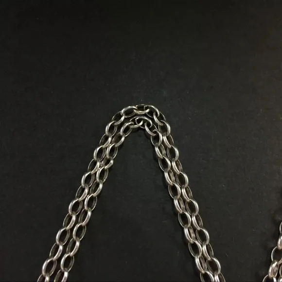 AUTH Gucci GG Pendant Necklace Silver
